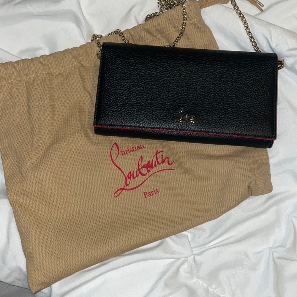 Authentic Christian Louboutin Wallet On a Chain- ONLY USED 3 TIMES